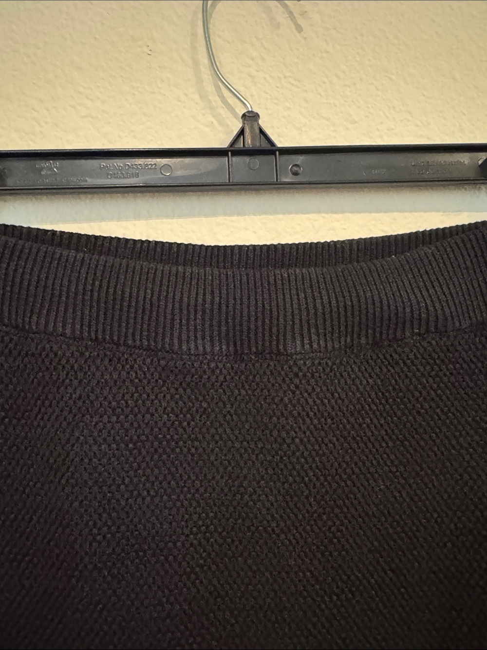 ALO Yoga Black Knit Mini Skirt with White Stripe Hem - Picture 6 of 9